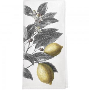 Vintage Lemon Branch Dish Towel