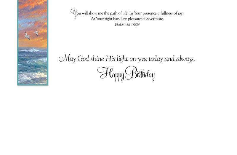 Lighthouse Sailboat Birthday Card