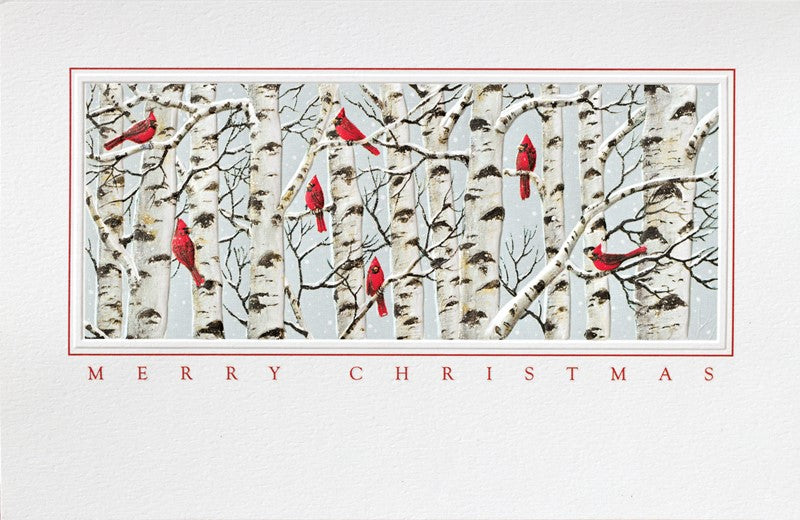 Merry Christmas Cardinal Greeting Cards