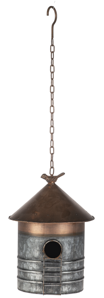 Metal Silo Bird House