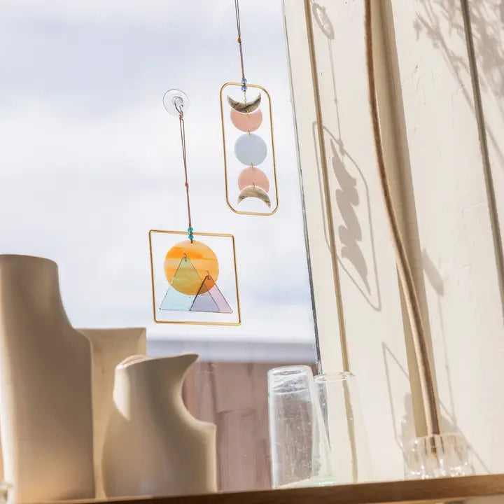 Stained Glass Moon Phase Light Catcher