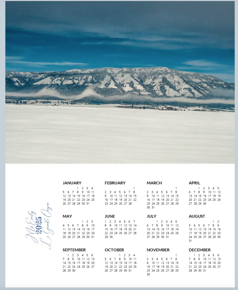 2025 Calendars by Amberlee