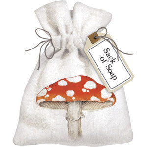 Mushroom Linen Sack Of Soap