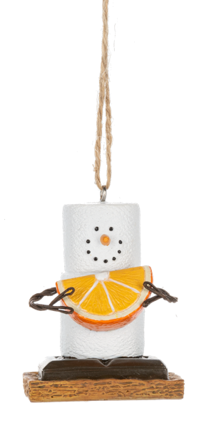 Orange Fruity S'mores Ornament 2025