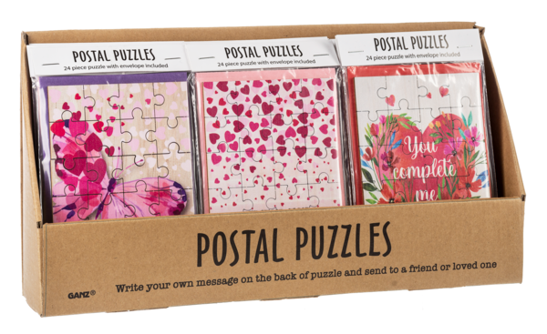 Valentines Postal Puzzle Cards