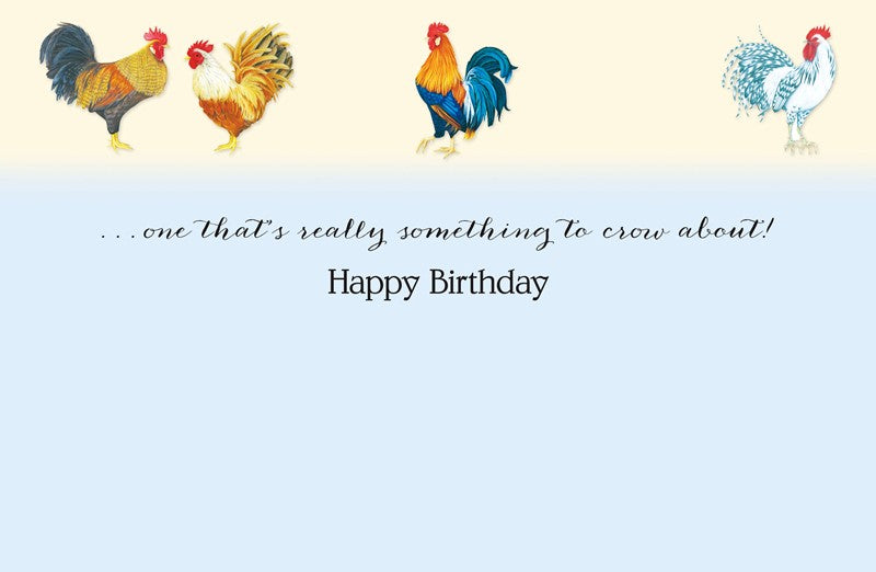 Rooster Birthday Card