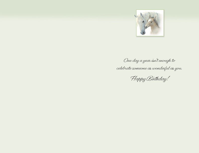 Horse Bond Birthday Card