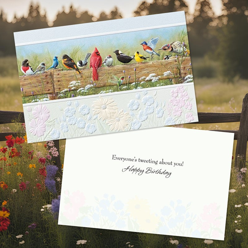 Songbird Menagerie Birthday Card