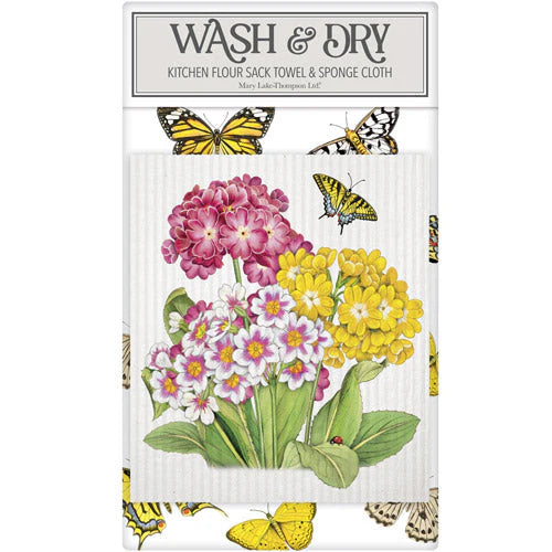 Primrose Vase Wash And Dry Towel Set – Flying Cloud Gifts