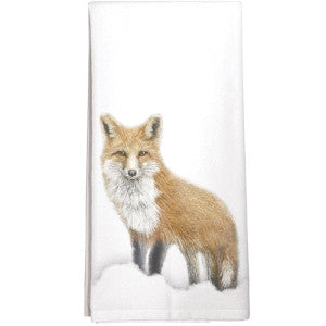 Red Fox Dish Towel