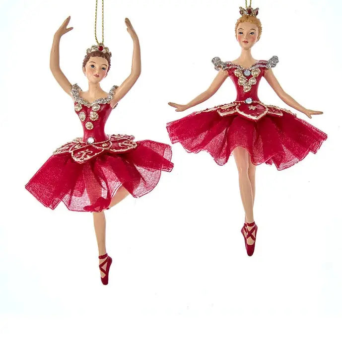 Red Dress Ballerina Ornament