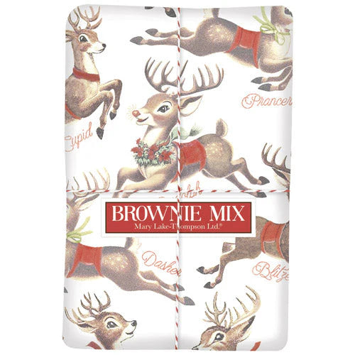 Retro Reindeer Brownie Mix Towel Combo