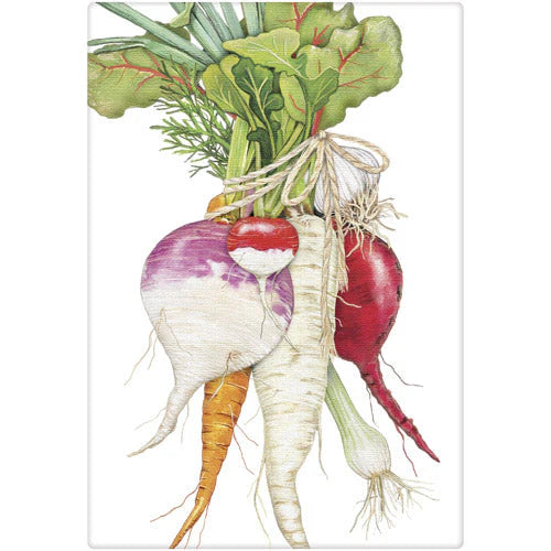 Root Veggies Dish Towel