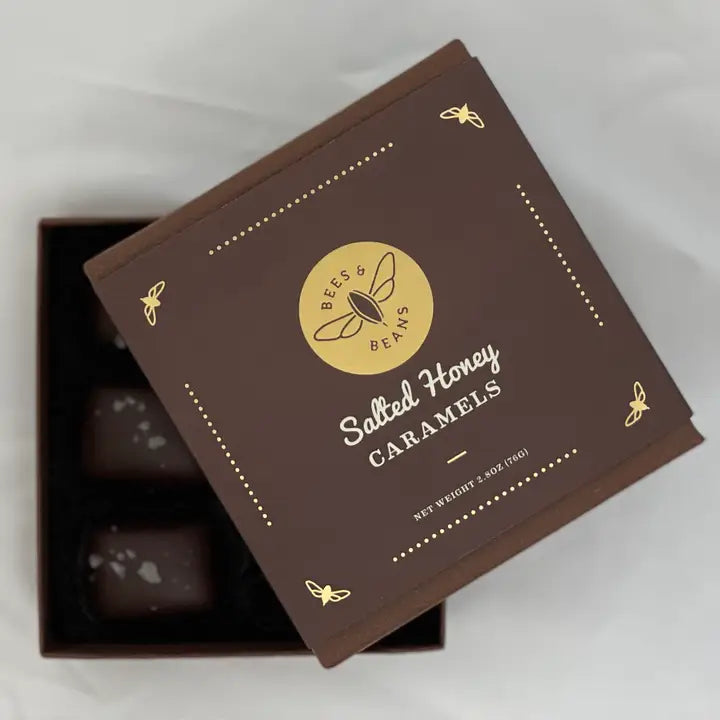 Salted Honey Chocolate Caramels