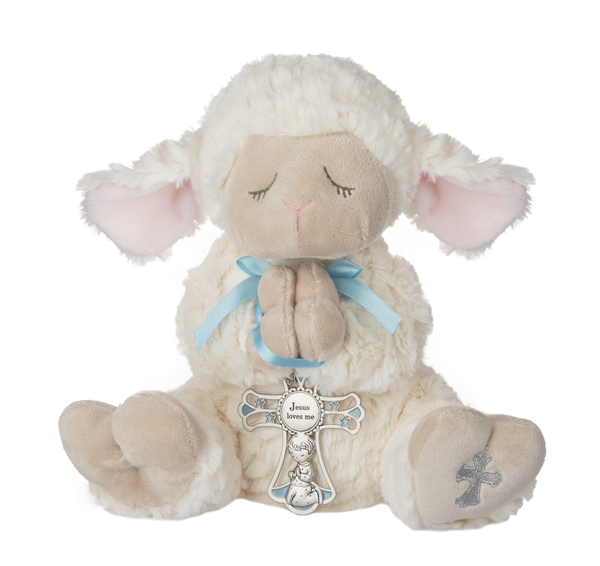 Jesus Loves Me Lord's Prayer Lamb Stuffed Animal Serenity