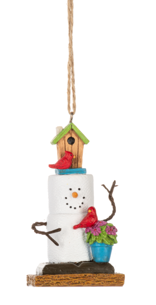 S'mores Birdhouse Cardinal Ornament 2024