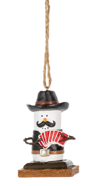 S'mores Card Gambler Ornament