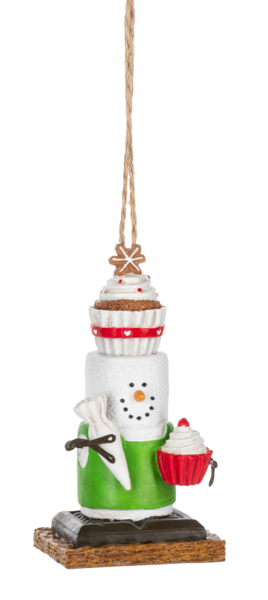 S'more Cupcake Decorating Ornament
