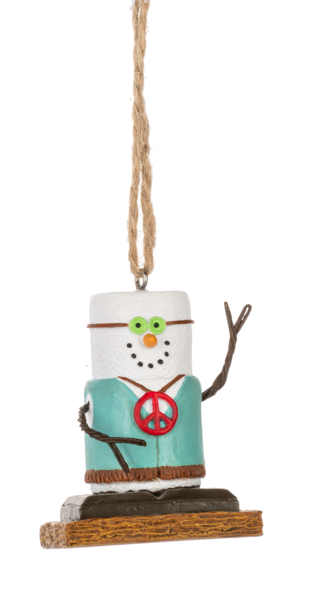 S'mores Peace Ornament