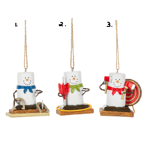 Smores Outdoor Yard Games Ornament 2025