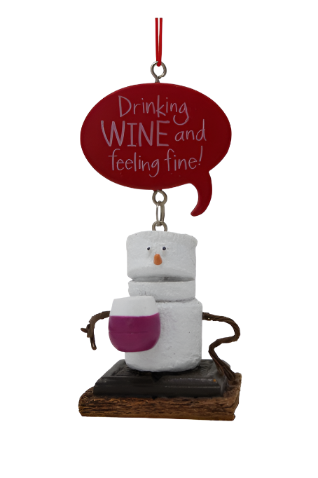 RETIRED S'mores Wine Toasted Ornament