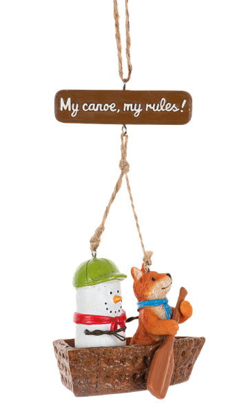 S'mores Coyote Ornament