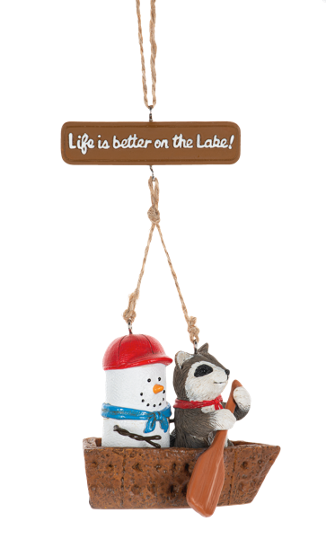 S'mores Raccoon Ornament