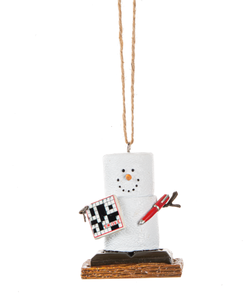 S'mores Crossword Ornament