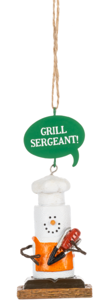 S'mores Grill Sergeant Ornament 2024