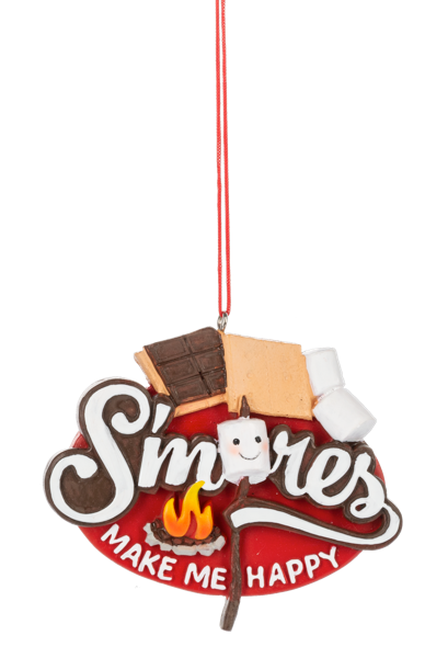 S'mores Happy Ornament