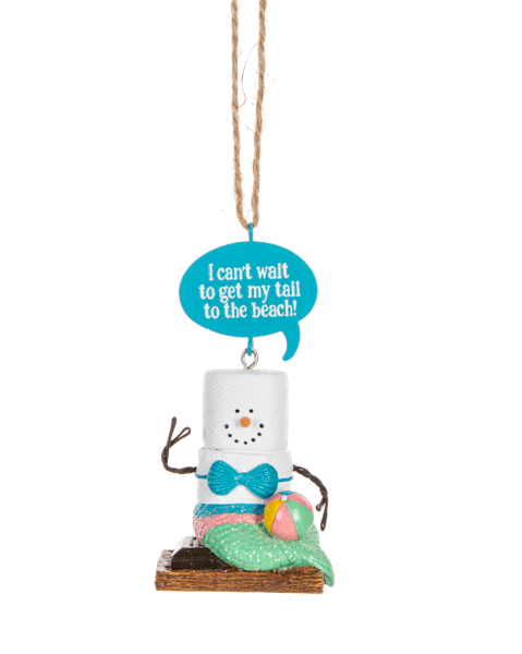 S'mores Mermaid at the Beach Ornament 2023