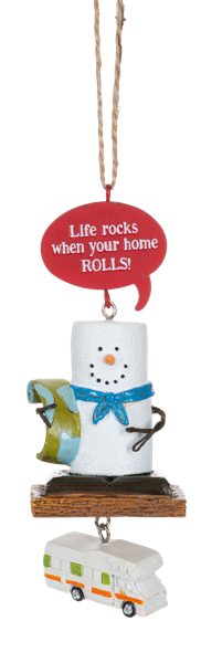S'mores Rolling Home Ornament