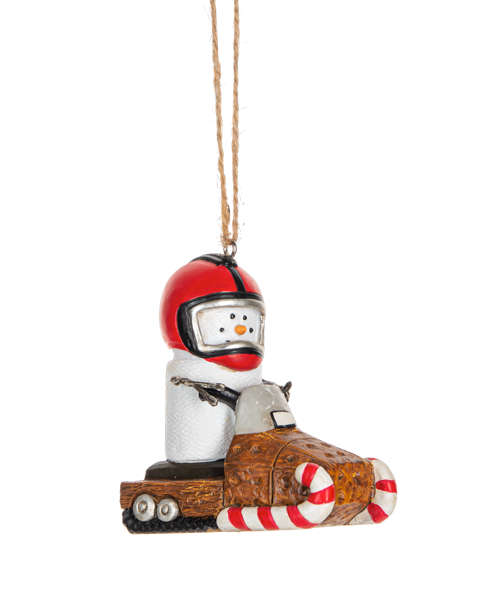 S'mores Snowmobile Ornament