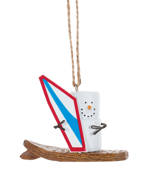 S'mores Windsurfing Ornament