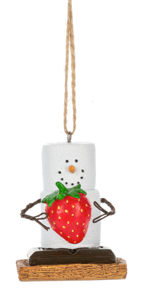 Strawberry S'more Ornament 2025