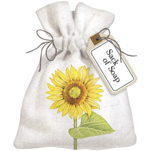 Sunflower Linen Sack Of Soap