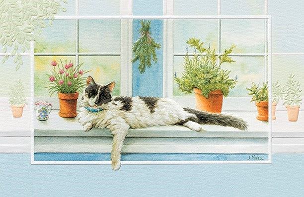 Sweet Pea Cat Thank You Card