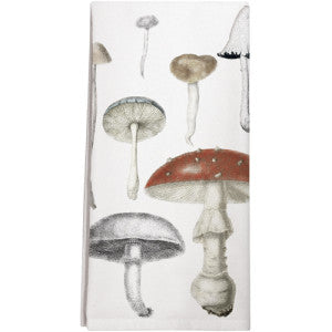 Vintage Mushroom Dish Towel