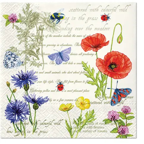 Vintage Summer Floral Napkins
