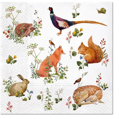 Woodland Forest Animals Napkins