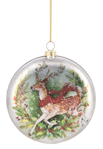 Woodland Animal Disc Ornament