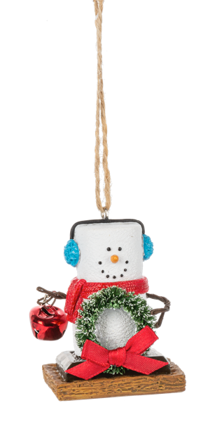 S'more Holding Wreath Ornament 2025