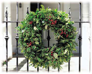 Christmas Wreaths Mixed W/ Victorian English Holly
