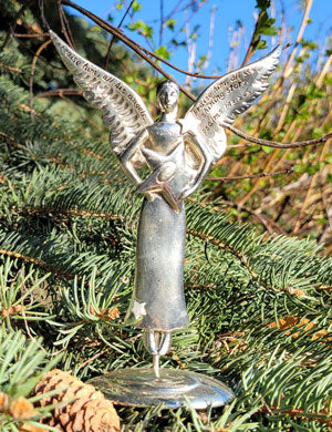 Serenity Praise Him Angel on Stand