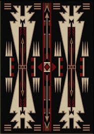 Rugs By American Dakota Native Voices Horse Thieves Black