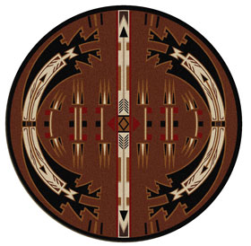 Rugs By American Dakota Native Voices Horse Thieves Brown