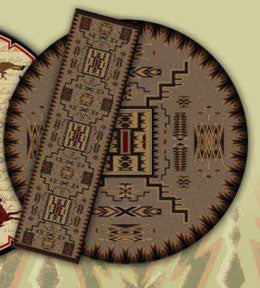 Rugs By American Dakota Storm Catcher Chestnut Round