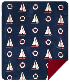Denali Throw American Atlantic Sailboats Blanket