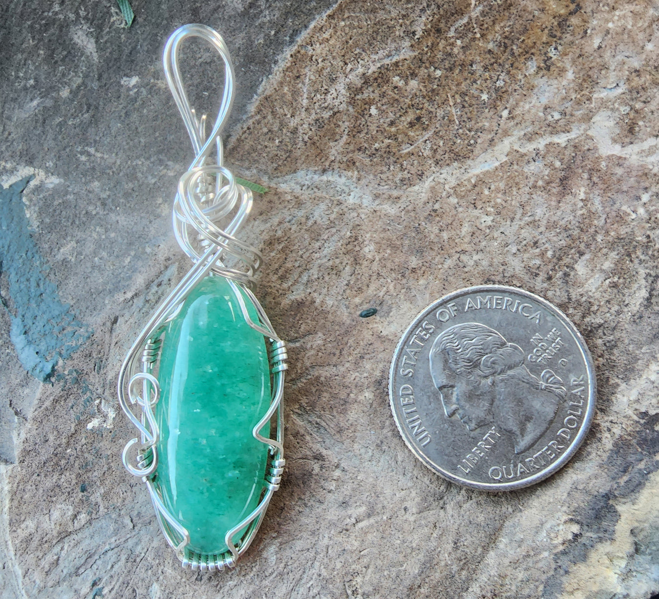 Green Aventurine Necklace Pendant