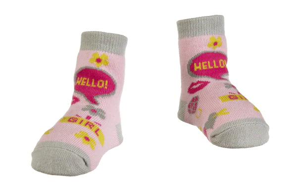Hello Baby Girl Socks